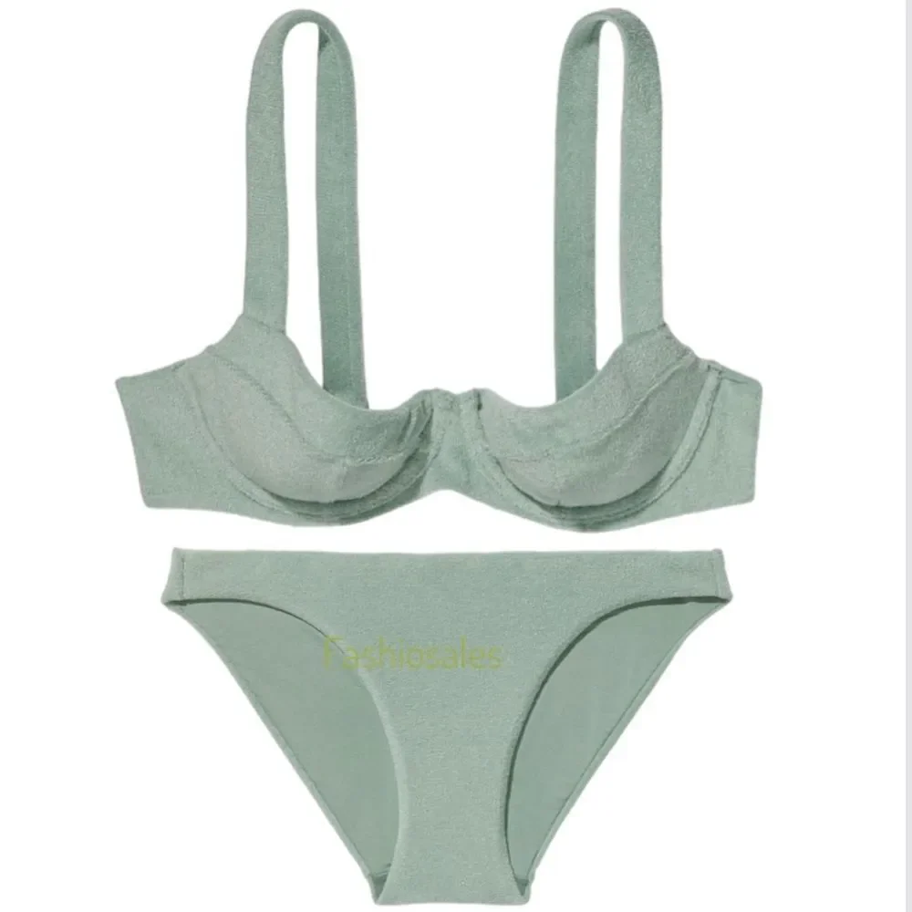 Victorias Secret Set Wicked Push Up without padding terry Bikini Top & Bottom